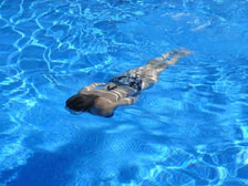 Picture of a leisure swimmer in a pool